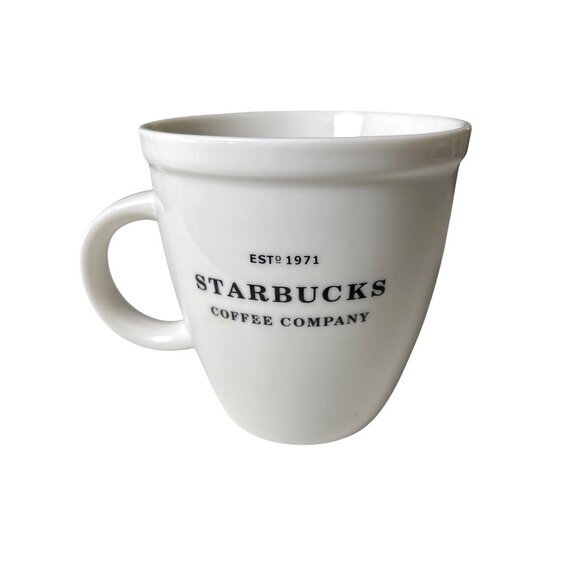 Starbucks‎ Mug Vintage 2006 Y2K Ceramic 18-20 oz. Coffee Cup Barista 1971 Logo - Picture 4 of 7
